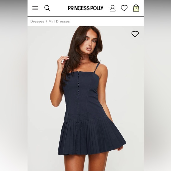 Princess Polly Dresses & Skirts - Brand New HONEY CORSET MINI DRESS NAVY from Princess Polly